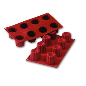 Forma na ciastka i desery, 55x50 mm, 8 sztuk - SF050N | MARTELLATO, Silicone Moulds