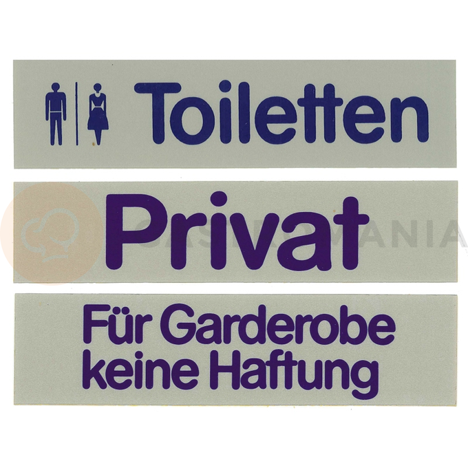 Tabliczka samoprzylepna &quot;Toiletten&quot; | CONTACTO, 7673/001