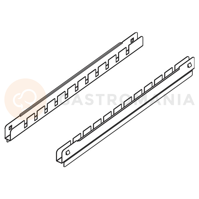 Vsuvy na příčku na háčky na maso - sada 2 ks. do skříní PANORAMA | MEATICO, PA1170