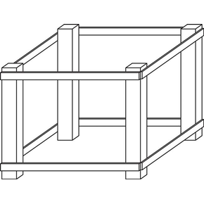 Podstawa do pieca Ideck 105.105 H=900 mm | MORETTI FORNI, MFS105.105/90