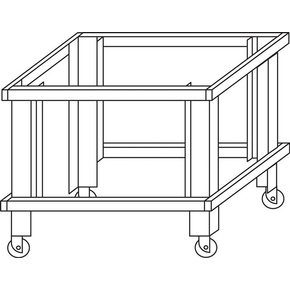 Podstawa na kołach do pieca S120 H=950 mm | MORETTI FORNI, MFS120S95