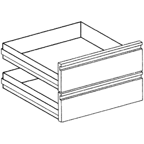 Sada 2 šuplíků k podstavci NSA46 se šířkou 400 mm, Minima 600 | MBM, A660016