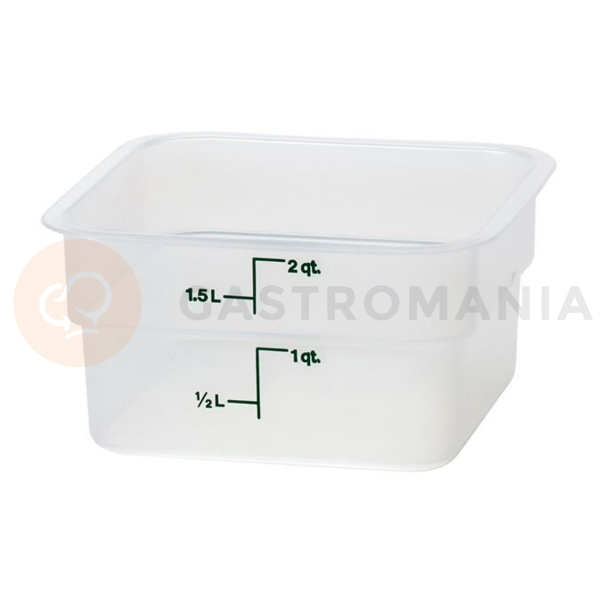 Průhledná polypropylenová nádoba 1, 9 l | CAMBRO, CAMSQUARE