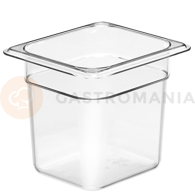 Polykarbonátová nádoba GN 1/6, 2, 2 l, s rozměrem  176x162x150 mm | CAMBRO, Camwear