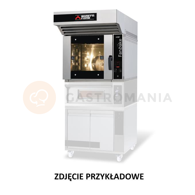 Zestaw piekarniczo-cukierniczy: F50E + Ideck ID60.60D + podstawa z komorą rozrostu nawilżaną H=600 mm | MORETTI FORNI, MFIBAKE24