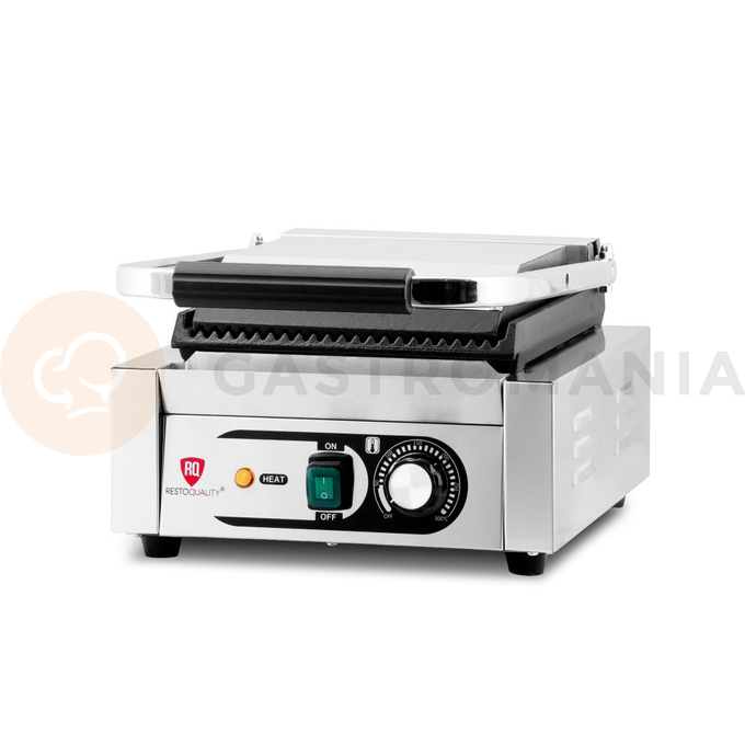 Kontakt grill pojedynczy, ryflowany, 1,8 kW | RESTO QUALITY, RQK811A