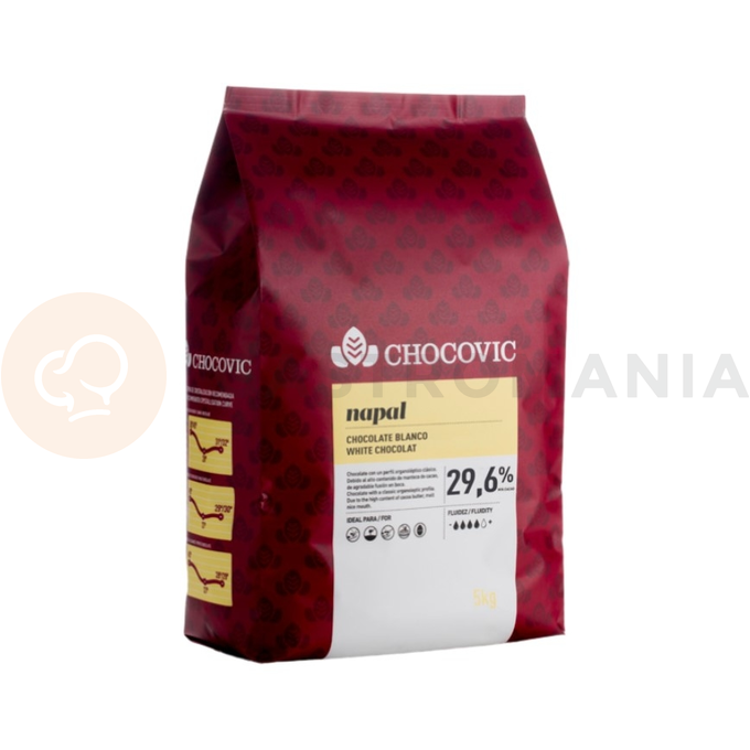 Klasická bílá čokoláda 29,6 %, Napal, pecky 5 kg pytel  | CHOCOVIC, CHW-R36NEPA-D38