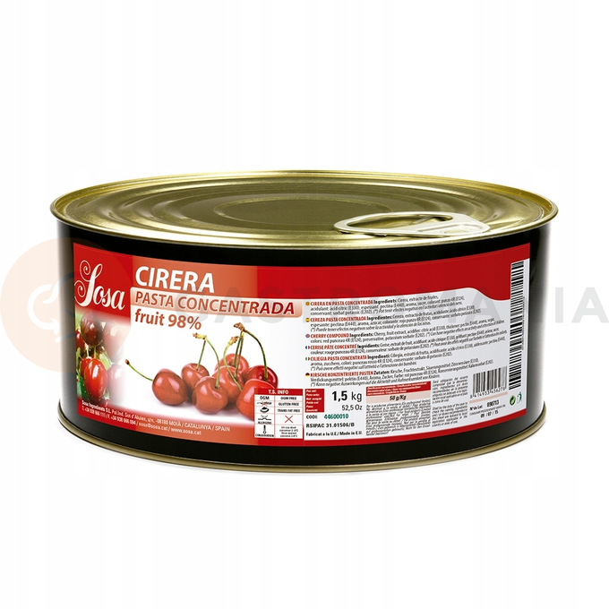 Amarena třešňová pasta, koncentrovaná 1,5 kg | SOSA, 37100