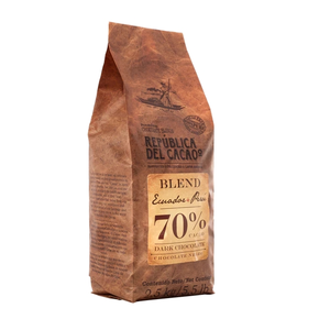 Hořká čokoláda 70% Ecuador+Peru 250 g | REPUBLICA DEL CACAO, 18836-025