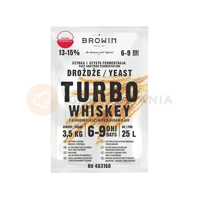 Lihovarnické kvasnice Turbo Whiskey, 23 g | BROWIN, 403160