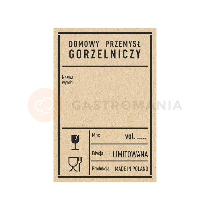 Samolepicí štítky 60x90 mm na láhve PRL, 20 ks. | BROWIN, 660031