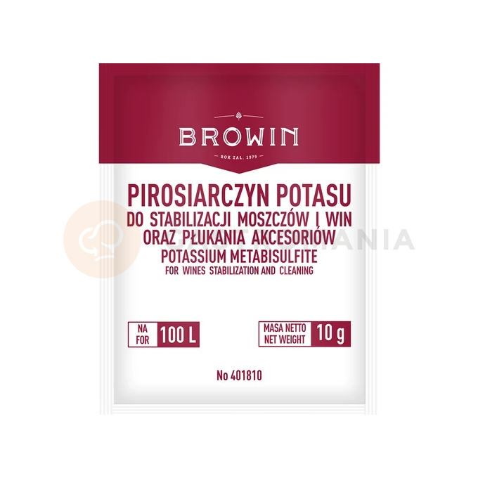 Pirosiarczyn potasu 10 g | BROWIN, 401810