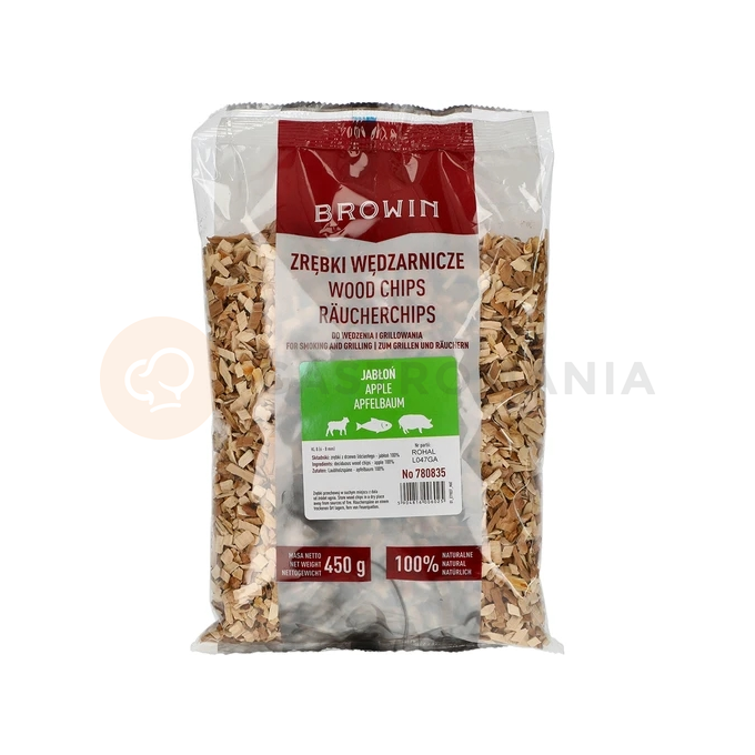 Štěpky na uzení/grilování, jabloň, 450 g, kl. 8 | BROWIN, 780835