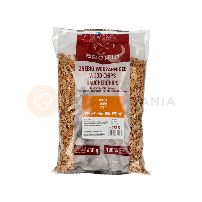 Štěpky na uzení/grilování, olše, 450 g, kl. 8 | BROWIN, 780836