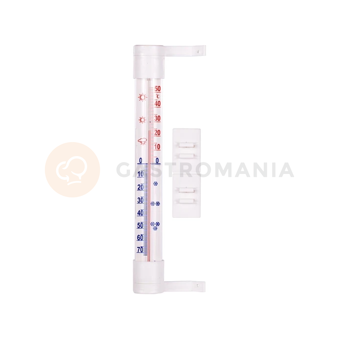 Venkovní teploměr bílý (-60 st. C do +50 st. C) 23 cm | BIOTERM, 020502