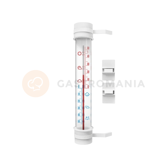 Venkovní teploměr bílý (-50 st. C do +50 st. C) 27 cm | BIOTERM, 020802