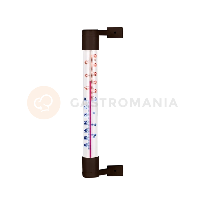 Venkovní teploměr hnědý (-50 st. C do +50 st. C) 18 cm | BIOTERM, 022207