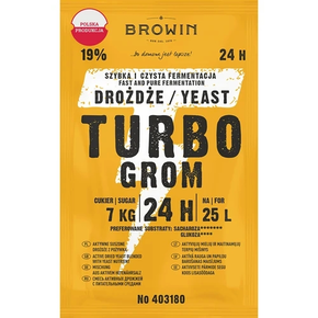 Lihovarnické kvasnice Turbo Grom 24 h, 180 g | BROWIN, 403180