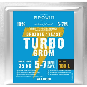 Lihovarnické kvasnice Turbo Grom 5-7 dní, 340 g | BROWIN, 403300