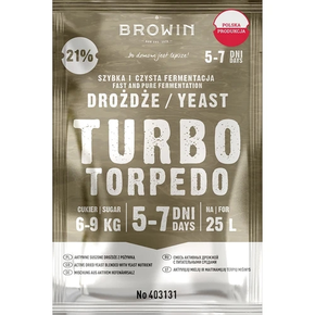 Lihovarnické kvasnice Turbo Torpedo 5-7 dní 21% 100 g | BROWIN, 403131