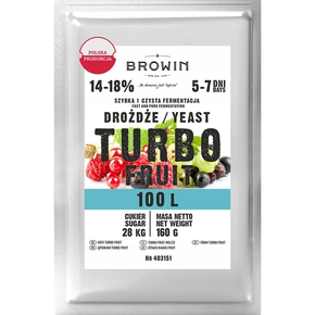 Vinné kvasnice Turbo Fruit 5-7 dní, 160 g | BROWIN, 403151