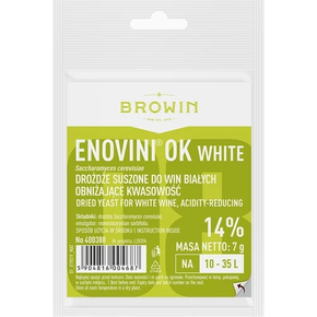 Vinné kvasnice snižující kyselost Enovini OK WHITE, 7 g | BROWIN, 400380