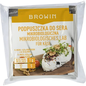 Podpuszczka do serów 5x1 g | BROWIN, 411200