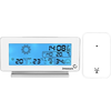 Meteostanice RCC, DCF - elektronická, bezdrátová, osvětlená, externí senzor, bílá | 2MEASURE, 250102