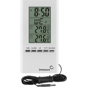 Meteostanice - elektronická, sonda, bílá | 2MEASURE, 172802