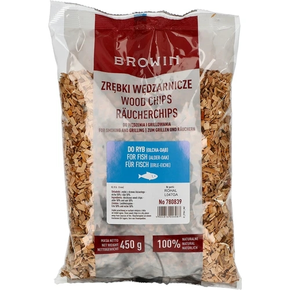 Štěpky na uzení/grilování ryb, 50% dub + 50% olše, 450 g, kl. 8 | BROWIN, 780839