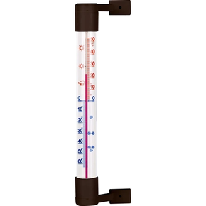 Venkovní teploměr hnědý (-50 st. C do +50 st. C) 18 cm | BIOTERM, 022207