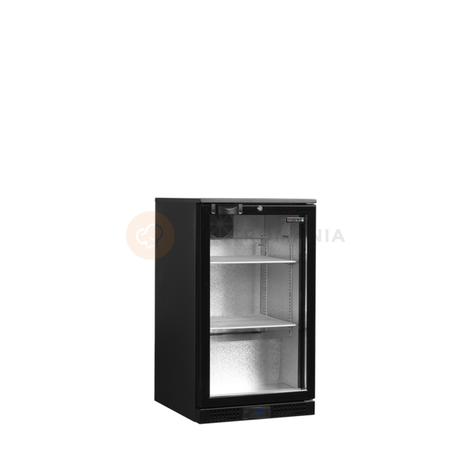 Minibar prosklené křídlové dveře, černá | TEFCOLD, DB106H