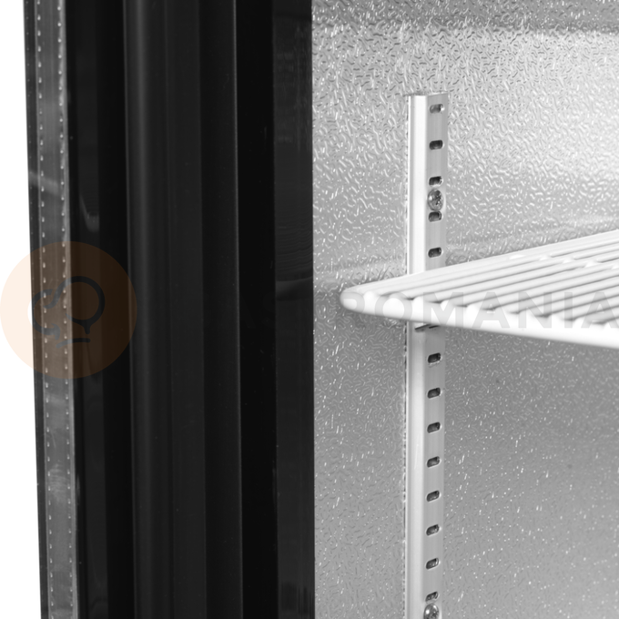 Minibar prosklené křídlové dveře, černá | TEFCOLD, DB106H