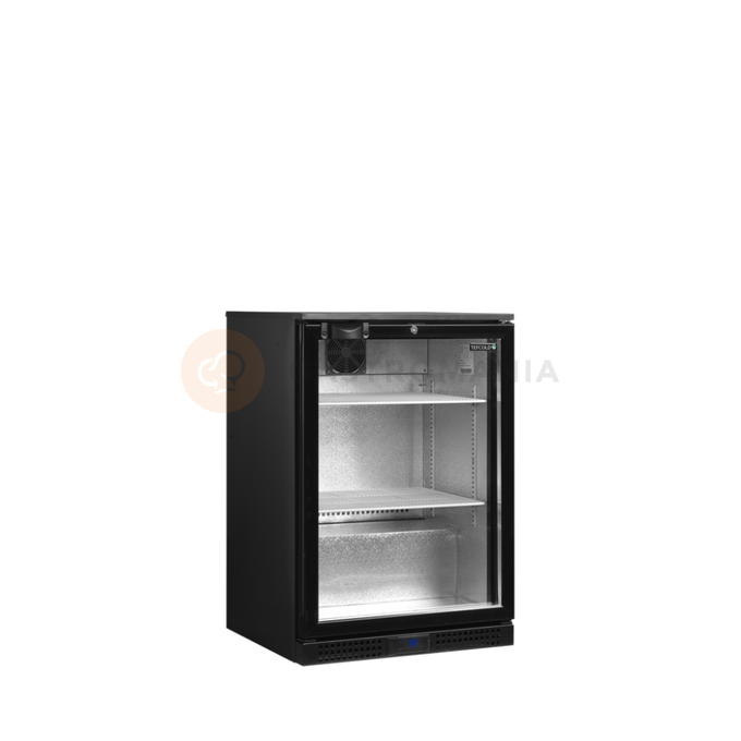 Minibar prosklené křídlové dveře, černá | TEFCOLD, DB126H