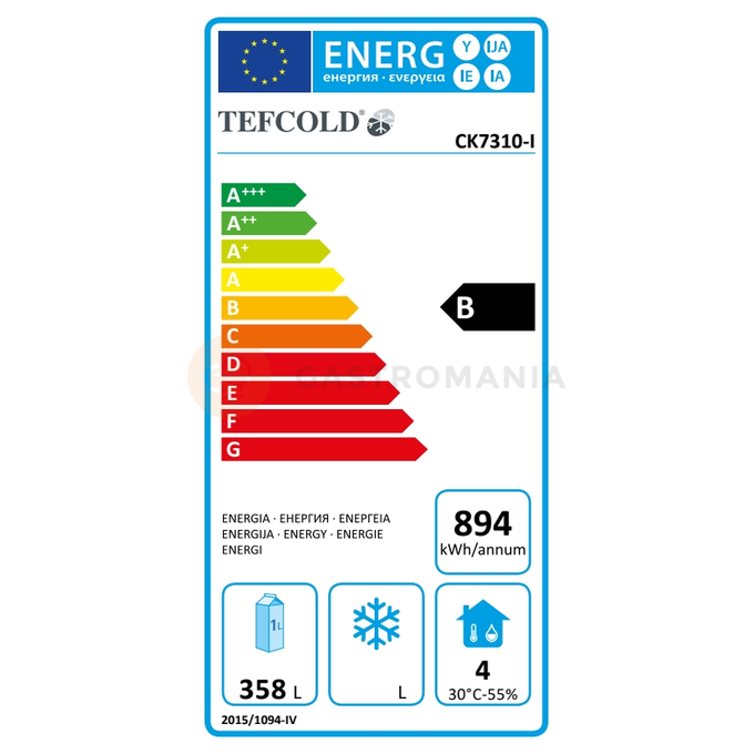 Chladicí stůl se zásuvkami a policemi GN1/1 | TEFCOLD, CK 7340