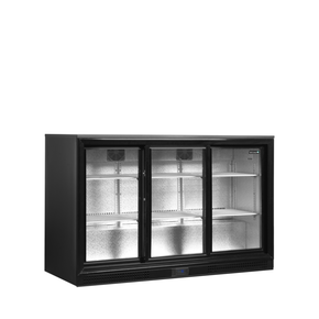 Minibar prosklené posuvné dveře, černá | TEFCOLD, DB301S-3