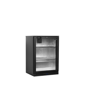 Minibar prosklené křídlové dveře, černá | TEFCOLD, BA16H