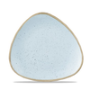 Porcelánový talíř ve tvaru trojúhelníku, ručně zdobený 19,2 cm | CHURCHILL, Stonecast Duck Egg Blue