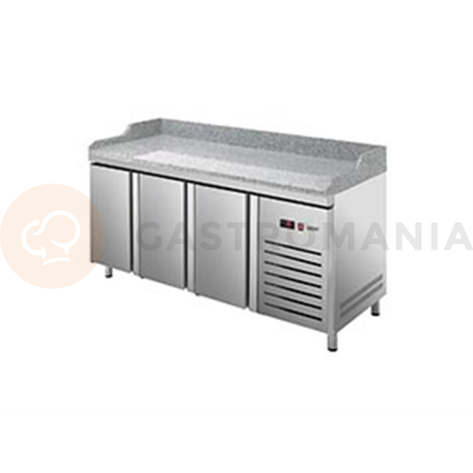 Chlazený pizza stůl 800 mm CZ 400x600 mm 2017x800x850 mm | ASBER, ETP-8-200-30 HC GR