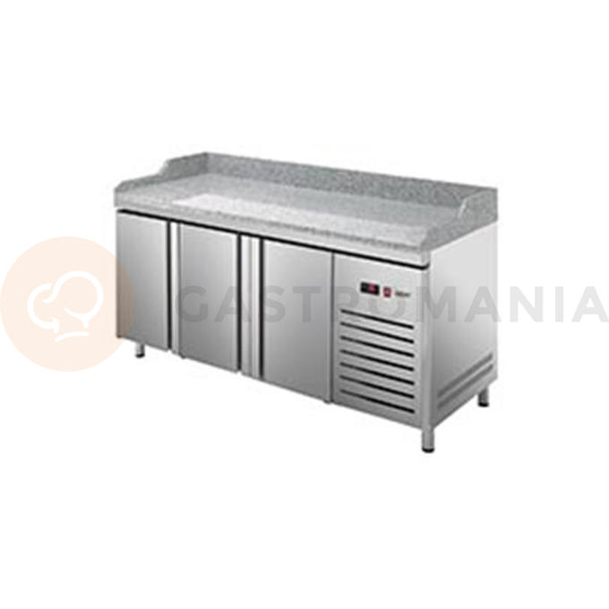 Chlazený pizza stůl 800 mm CZ 400x600 mm 2017x800x850 mm | ASBER, ETP-8-200-30 HC LLR GR