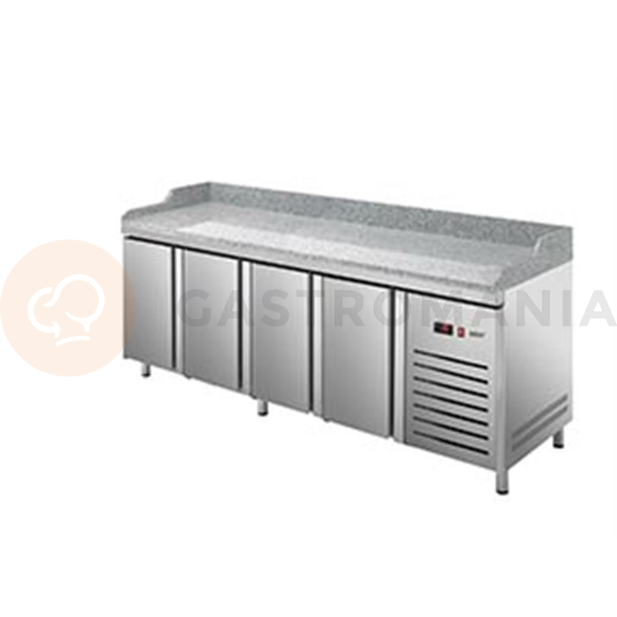 Chlazený stůl na pizzu 800 mm CZ 400x600 mm 2542x800x850 mm | ASBER, ETP-8-250-40 HC GR