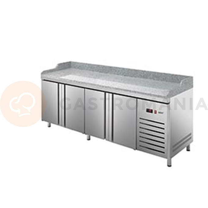 Chlazený stůl na pizzu 800 mm CZ 400x600 mm 2542x800x850 mm | ASBER, ETP-8-250-40 HC LRLR GR