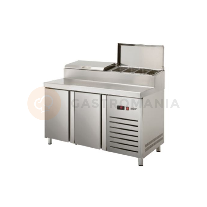 Kombinovaný pizza stůl 700 mm GN 1/1 1342x700x1050 mm | ASBER, ETPZ-135 HC 90NS