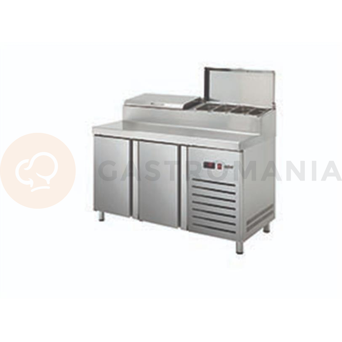 Kombinovaný pizza stůl 700 mm GN 1/1 1342x700x1050 mm | ASBER, ETPZ-135-12 HC 90NS