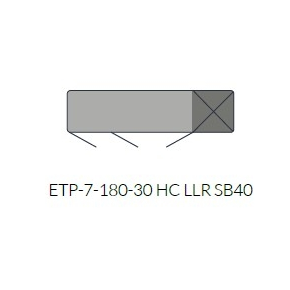 Chladicí stůl 700 mm GN 1/1 1792x700x850 mm | ASBER, ETP-7-180-30 HC LLR SB40 Essenzial Line