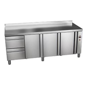 Chladicí stůl 700 mm se zásuvkami GN 1/1 bez agregátu 1942x700x850 mm | ASBER, ETP-7-192-32 R HC SB40 Essenzial Line