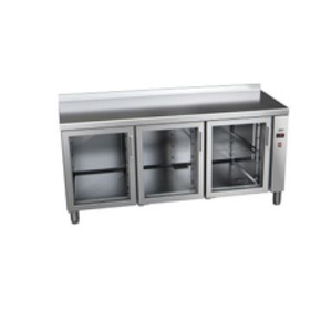 Chladicí stůl se skleněnými dveřmi 700 mm GN 1/1 bez agregátu 1492x700x850 mm | ASBER, ETP-7-147-30 R HC SB40 GD Essenzial Line