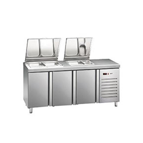 Kombinovaný pizza stůl 700 mm GN 1/1 1792x700x1050 mm | ASBER, ETS-180 HC LLR 90NS