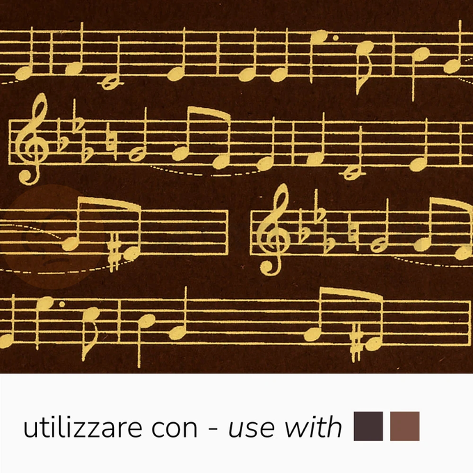 Transferové fólie na zdobení čokolády, 30 kusů s hudebním motivem | PAVONI, SD215SB