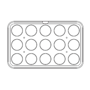 Płyta do opiekacza Cookmatic Maxi na krążki śr. górna 80 mm, śr. dolna 76 mm, wys. 20 mm, 15 ciasteczek | PAVONI, MAXIW